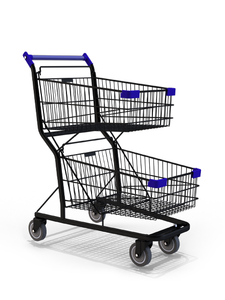 CARRINHO DE COMPRAS 130L DUPLO 