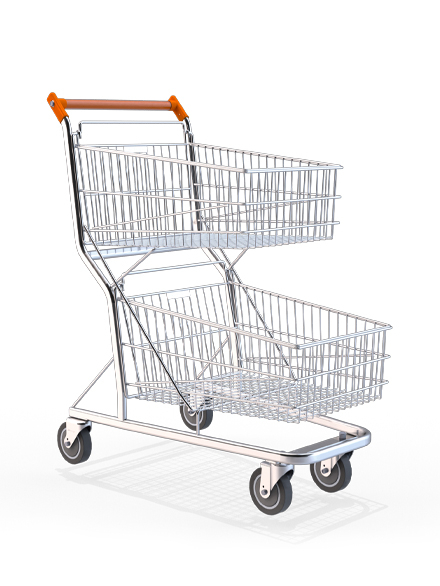 CARRINHO DE COMPRAS 130L DUPLO 