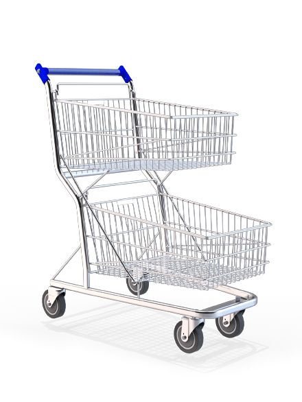 CARRINHO DE COMPRAS 130L DUPLO 