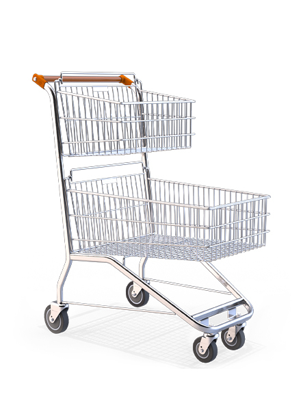 CARRINHO DE COMPRAS 100L DUPLO 