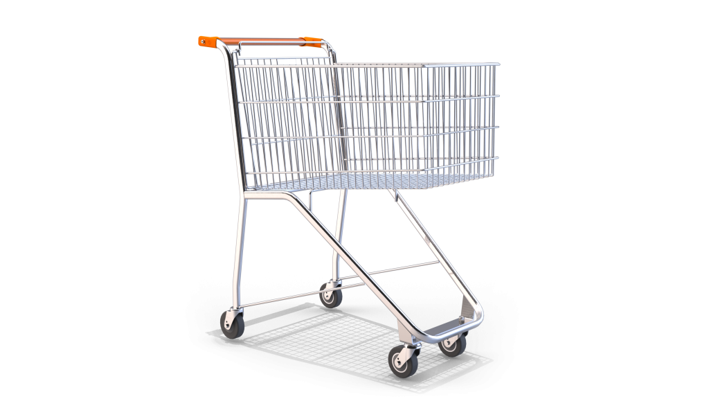 Carrinho de Compras Ergonômico 130L