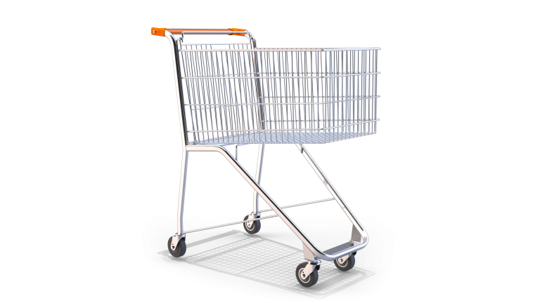 Carrinho de Compras Ergonômico 130L