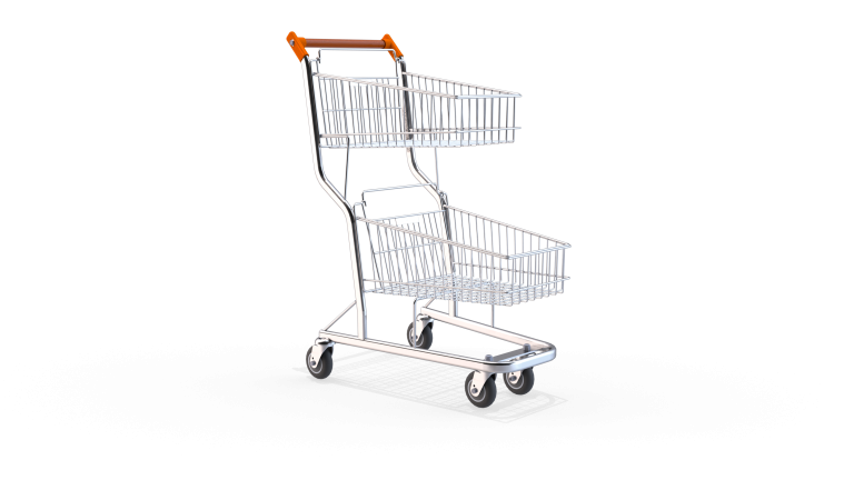 Carrinho de Compras 50L Duplo