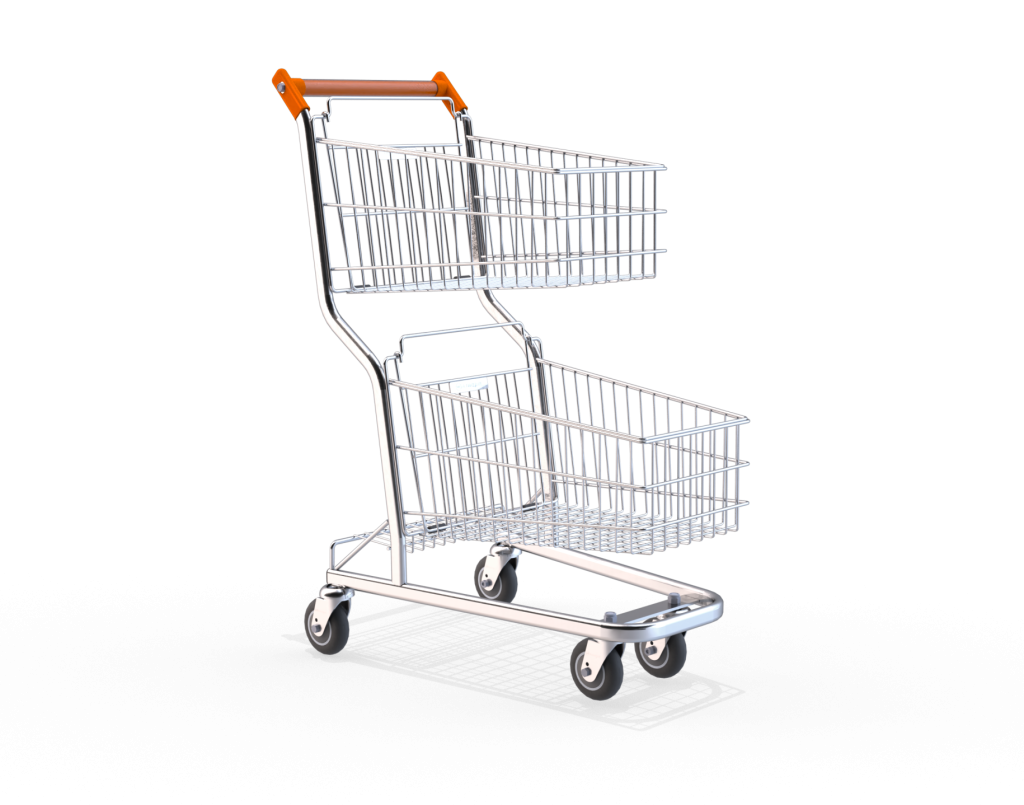 Carrinho de Compras 90L Duplo