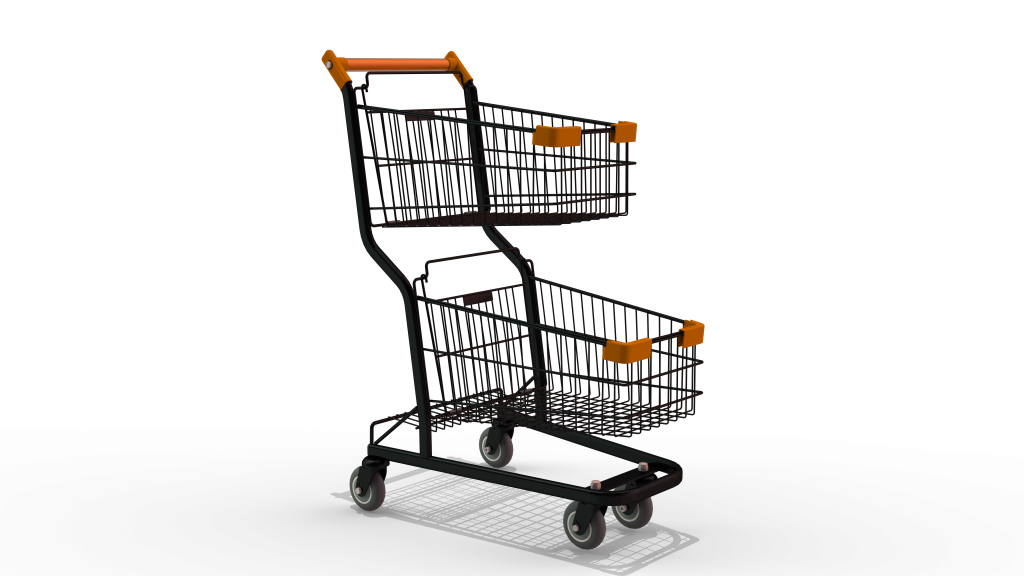 Carrinho de Compras 90L Duplo