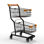 Carrinho de Compras 90L Duplo