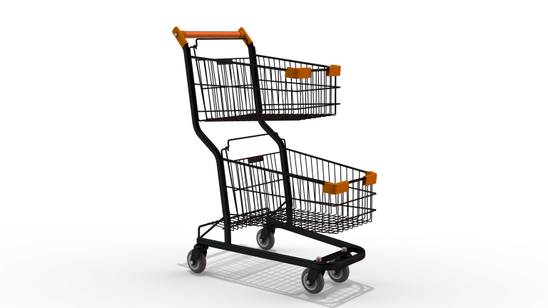 Carrinho de Compras 90L Duplo