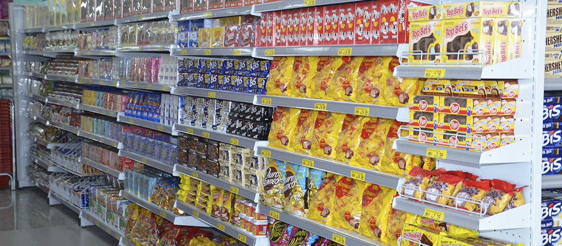 Gôndolas para Loja de Doces