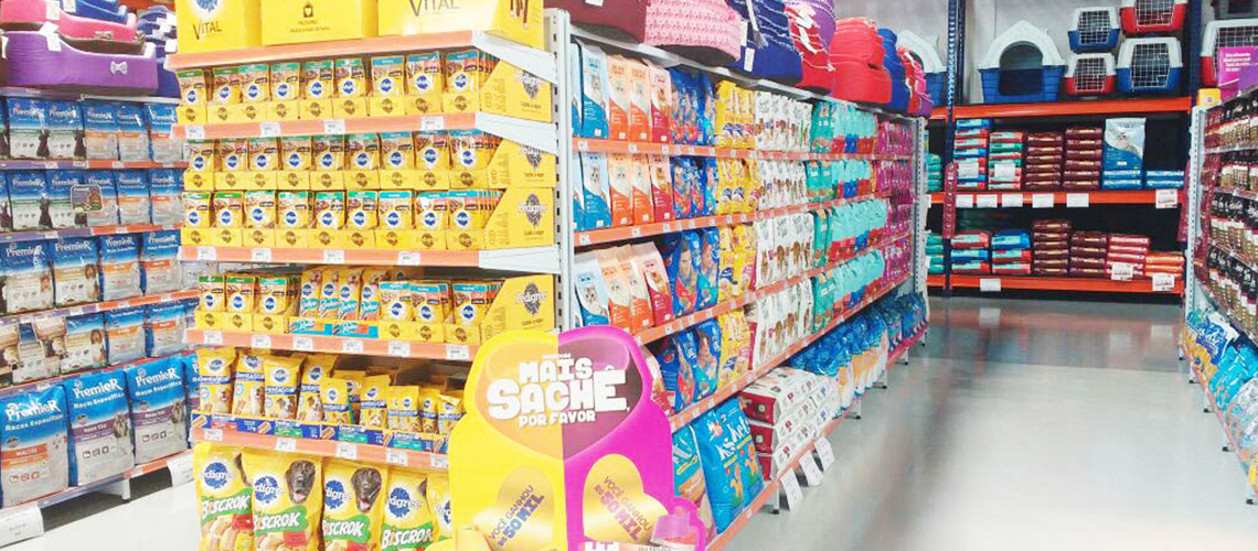 Gôndolas para Pet Shop